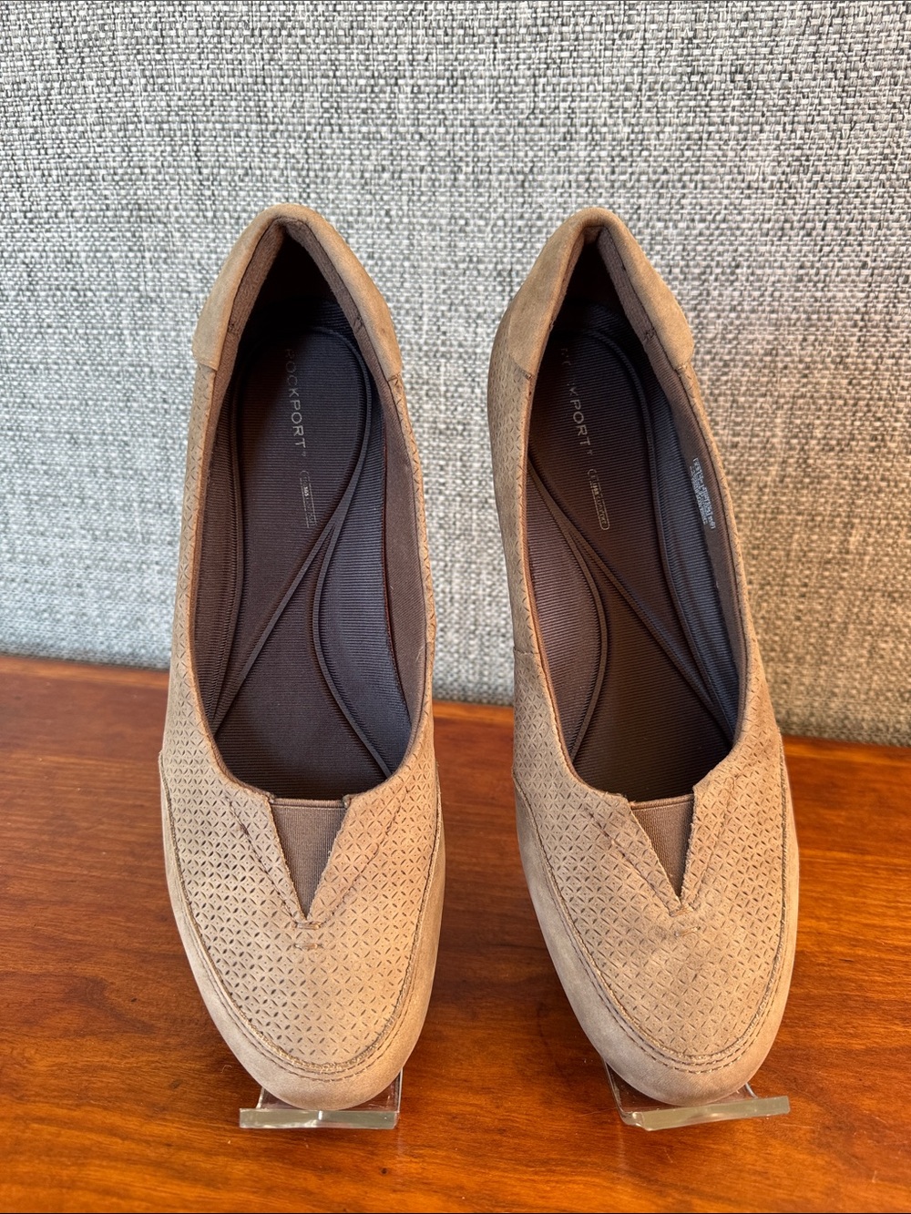 Rockport Cobb Hill Paulette Women's Taupe Slip On Loafers Size 9.5M